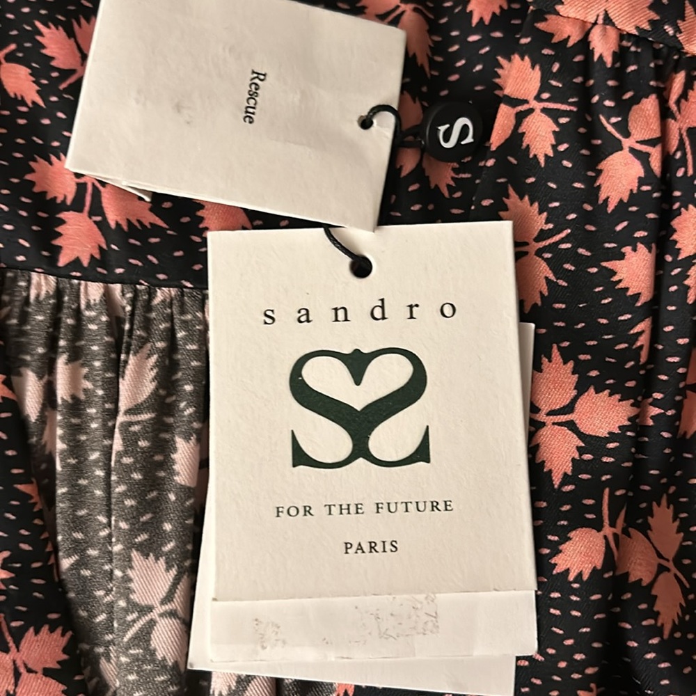 Sandro Paris Midi dress new with tag size 36 (US 6) - Picture 12 of 12